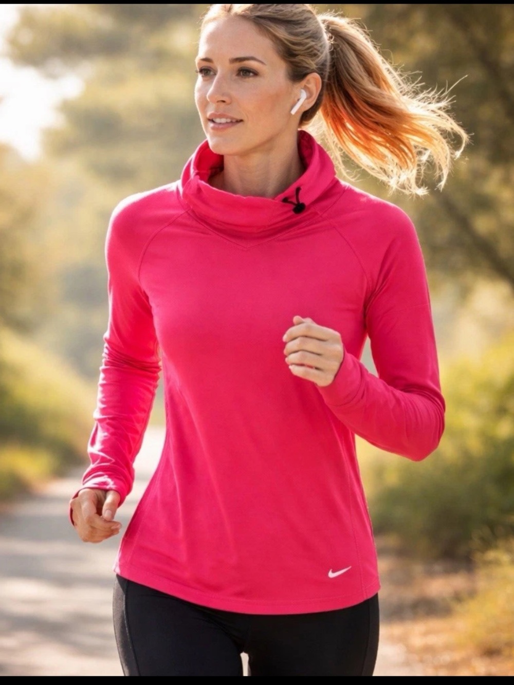 Nike Dri-FIT Funnel Neck Women’s Running Pullover Size Small Athleisure Outdoor